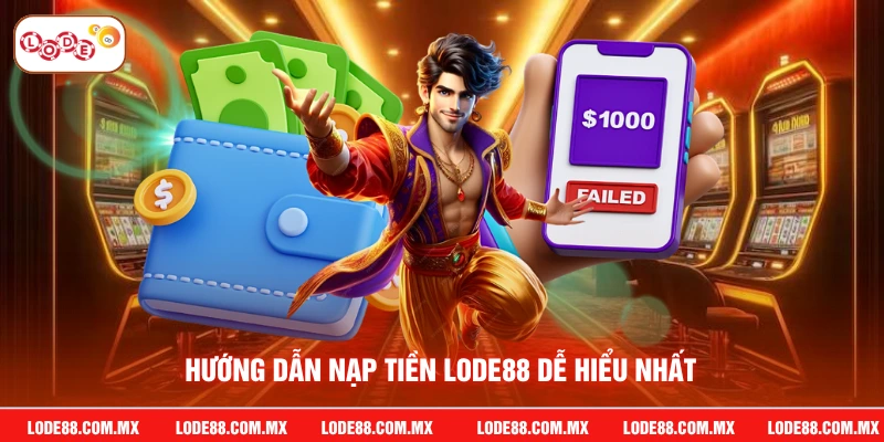 Hướng dẫn nạp tiền LODE88 dễ hiểu nhất