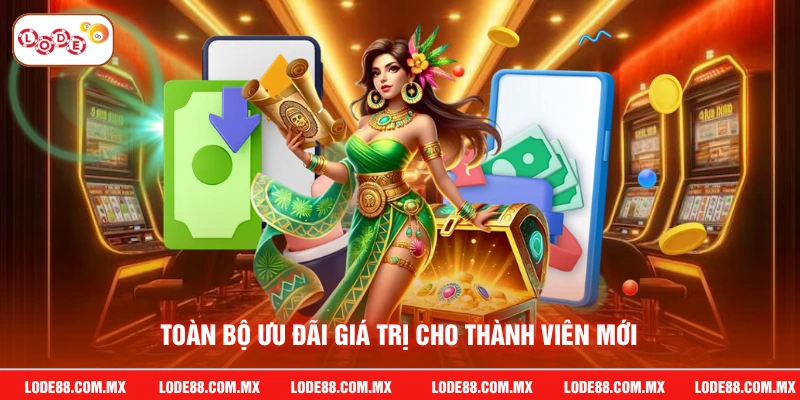 Toàn bộ ưu đãi giá trị cho thành viên mới